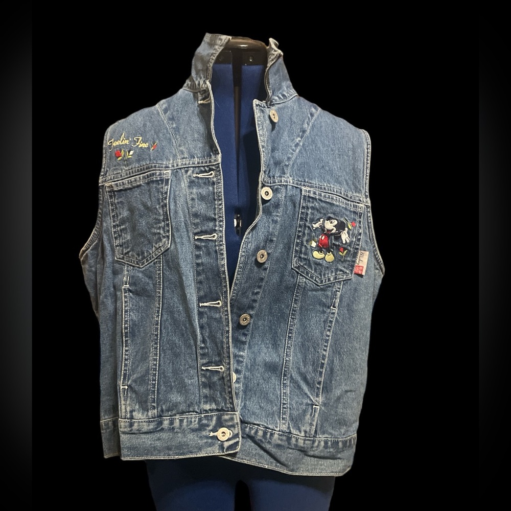 1990’s Mickey Mouse denim vest.